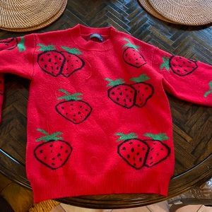Cider Sweater Médium Strawberry Design